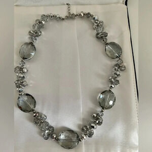 Silver diamond necklace